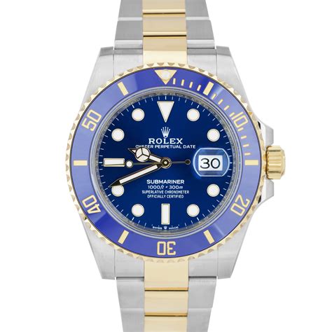 rolex submariner blue gold 2021|rolex no date submariner 2021.